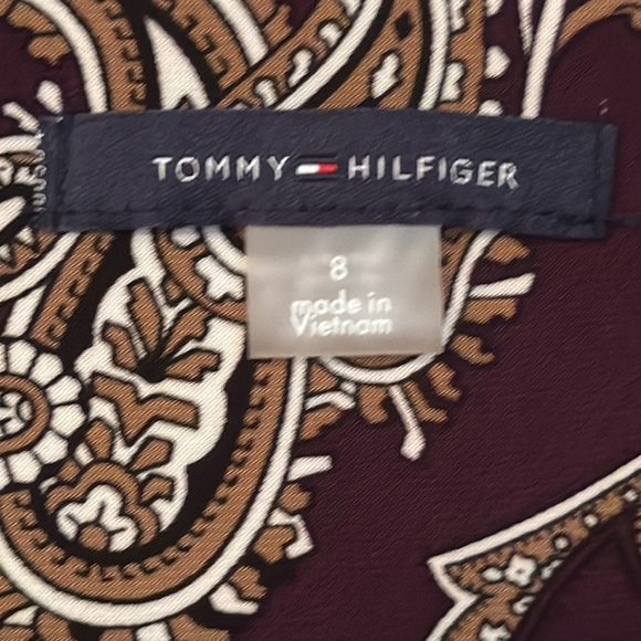 Tommy Hilfiger Paisley Bell Sleeve A-Line Dress Size 8 NWT - Picture 2 of 3